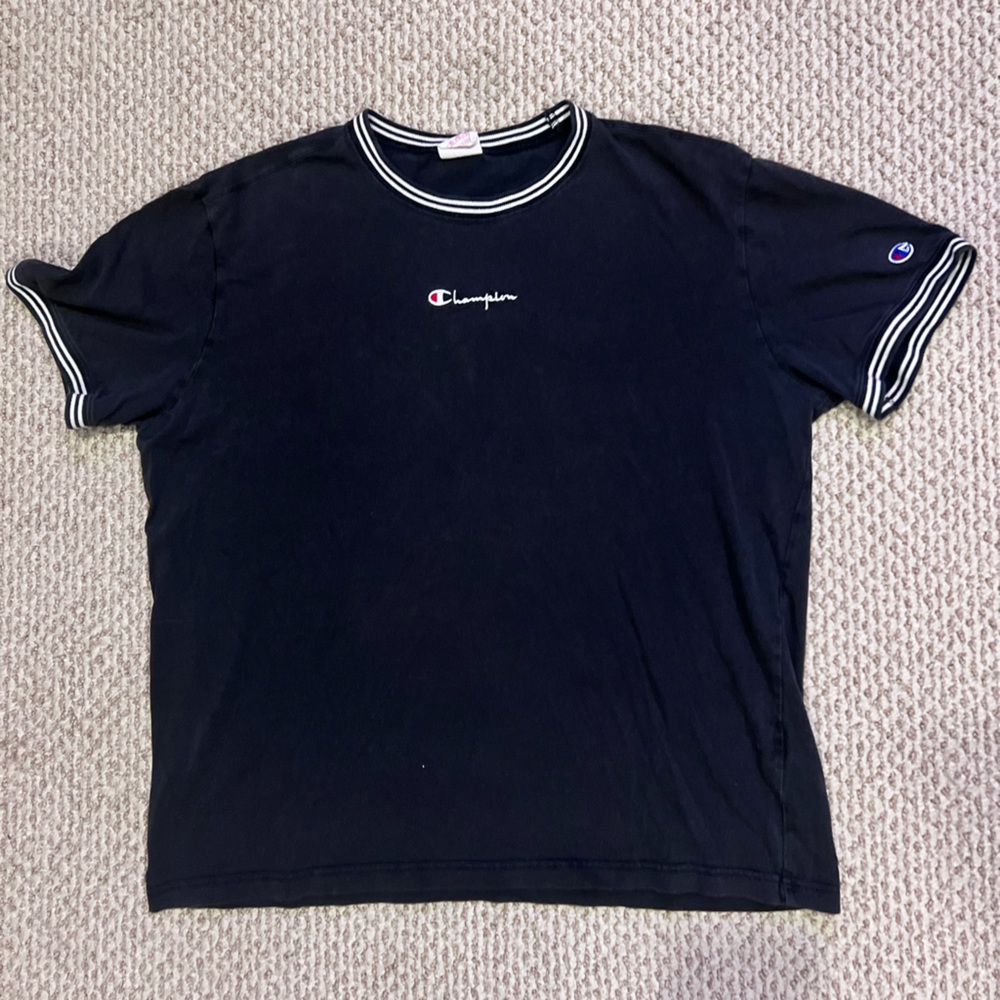 Champion Black and White Mens Tee